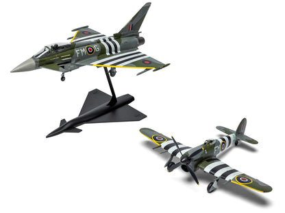 A40001 Eurofighter Typhoon FGR.4 "Moggy" & Hawker Typhoon Mk.IB - Twin Pack Model Kit