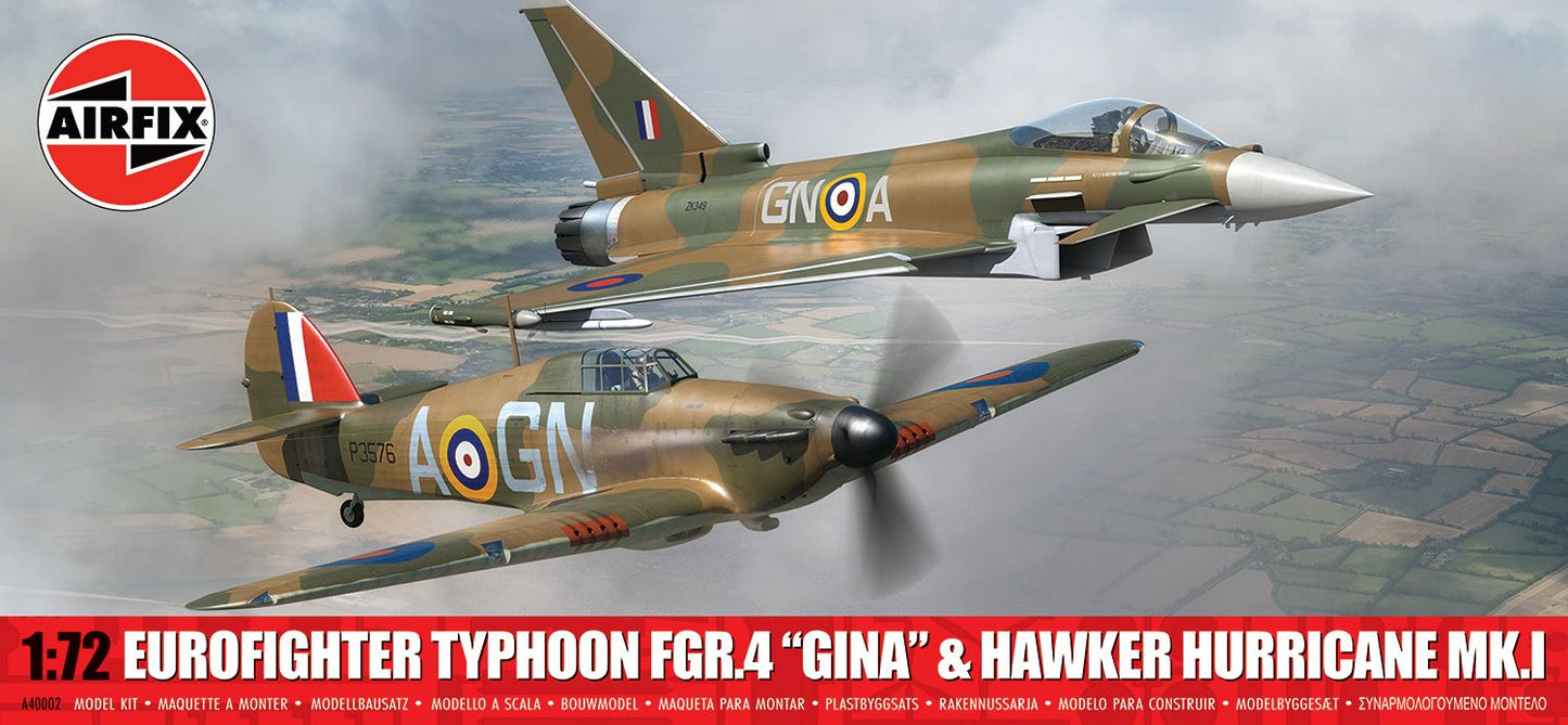 Eurofighter Typhoon FGR.4 "Gina" & Hawker Hurricane Mk.I - Twin Pack Model Kit