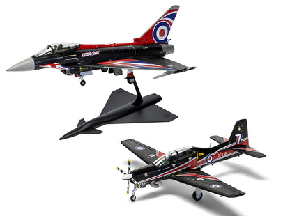 A40003 Eurofighter Typhoon FGR.4 "Blackjack" & Shorts Tucano T.1 - Twin Pack Model Kit