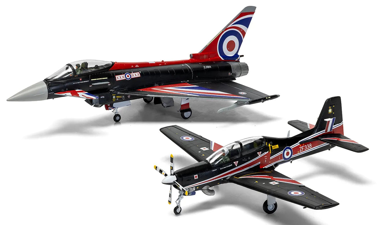 A40003 Eurofighter Typhoon FGR.4 "Blackjack" & Shorts Tucano T.1 - Twin Pack Model Kit