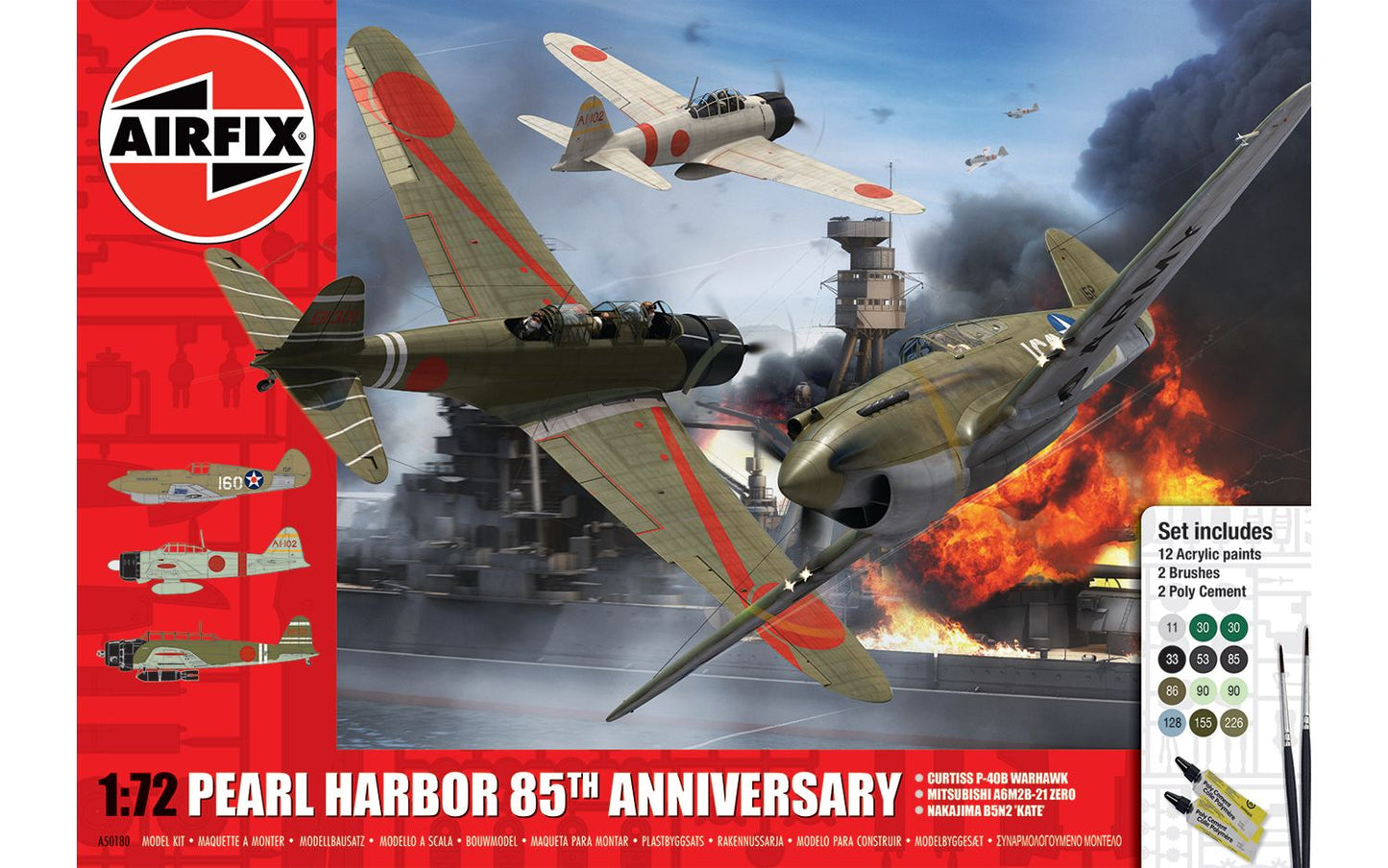 A50180 Pearl Harbour 85th Anniversary Model Kit Gift Set