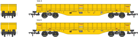 JNA-Y 'Hawk' Outer Wagon Network Rail Yellow 81705831101-7