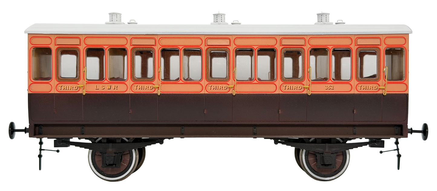 7P-020-150 Stroudley 4 Wheel LSWR suburban oil lit All 3rd No 352