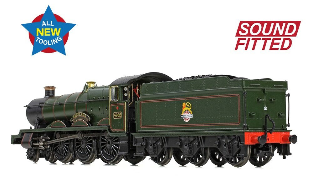 GWR 49XX 'Hall' 4962 'Ragley Hall' BR Lined Green (Early Emblem) Steam Locomotive - DCC Sound