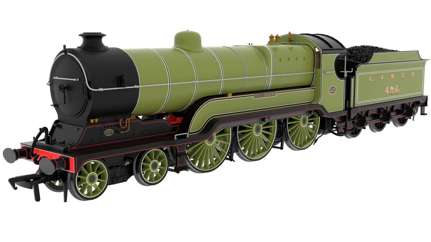 812004 LNER B2 Class 4-6-0 No.426c 'City of Chester' - L&NER Lined Green  Steam Locomotive