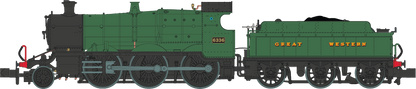 GWR Churchward Built 63xx 2-6-0 Mogul 6336 'Great Western' Green - DCC Fitted