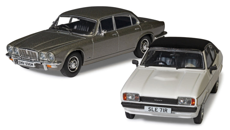 Screen Stars - Ford Capri Mk2 2.0S Diamond White, Jaguar XJ6 Series 2 Silver