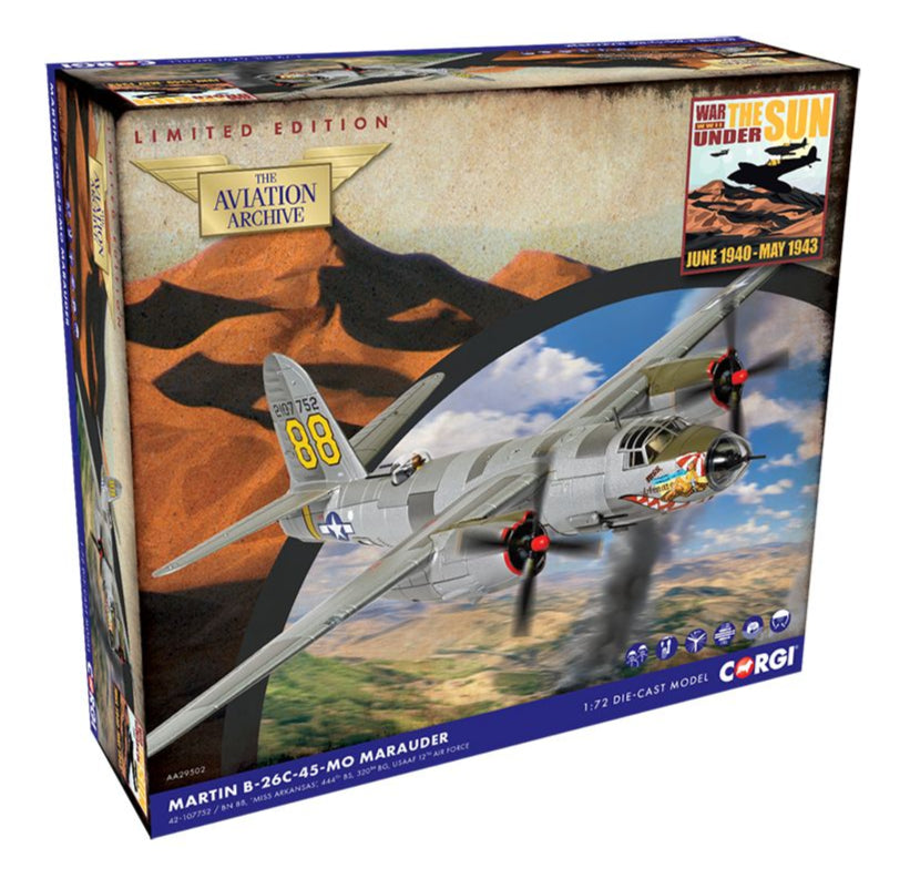 Martin B-26C-45-MO Marauder, 42-107752 / BN 88 ‘Miss Arkansas’, Lt Leo A Lampman