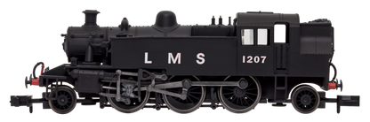 Ivatt 2-6-2T 1207 LMS Unlined Black - DCC Fitted