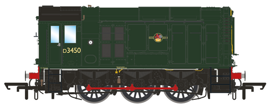 Class 10 BR Green Late Crest D3450 Diesel Shunter Locomotive - DCC Sound