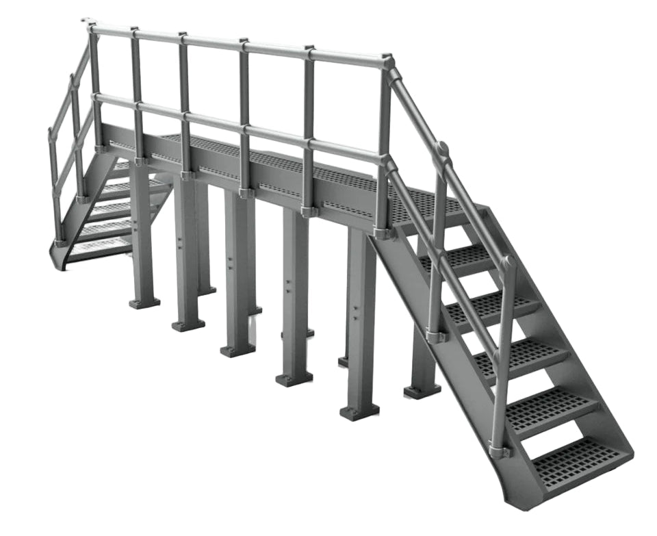 N Gauge Access Platform (V2) (Pack of 2) - Unpainted Model Kit