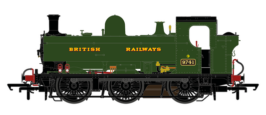 8750 Class Pannier Tank - British Railways Green 0-6-0 Tank Locomotive No.9741