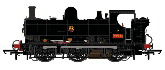 5700 Class 57xx Pannier Tank - BR Black Early Emblem 0-6-0 Tank Locomotive No.7714