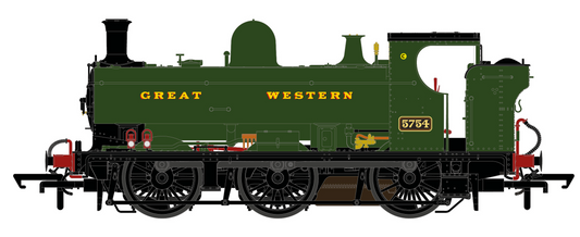 5700 Class 57xx Pannier Tank - GWR Great Western Green 0-6-0 Tank Locomotive No.5754