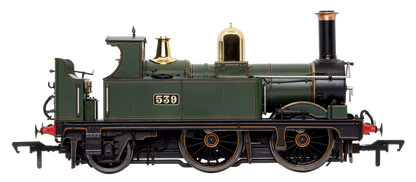 GWR 517 Class 0-4-2 539 Lined G.W. Green Black Frames Steam Locomotive