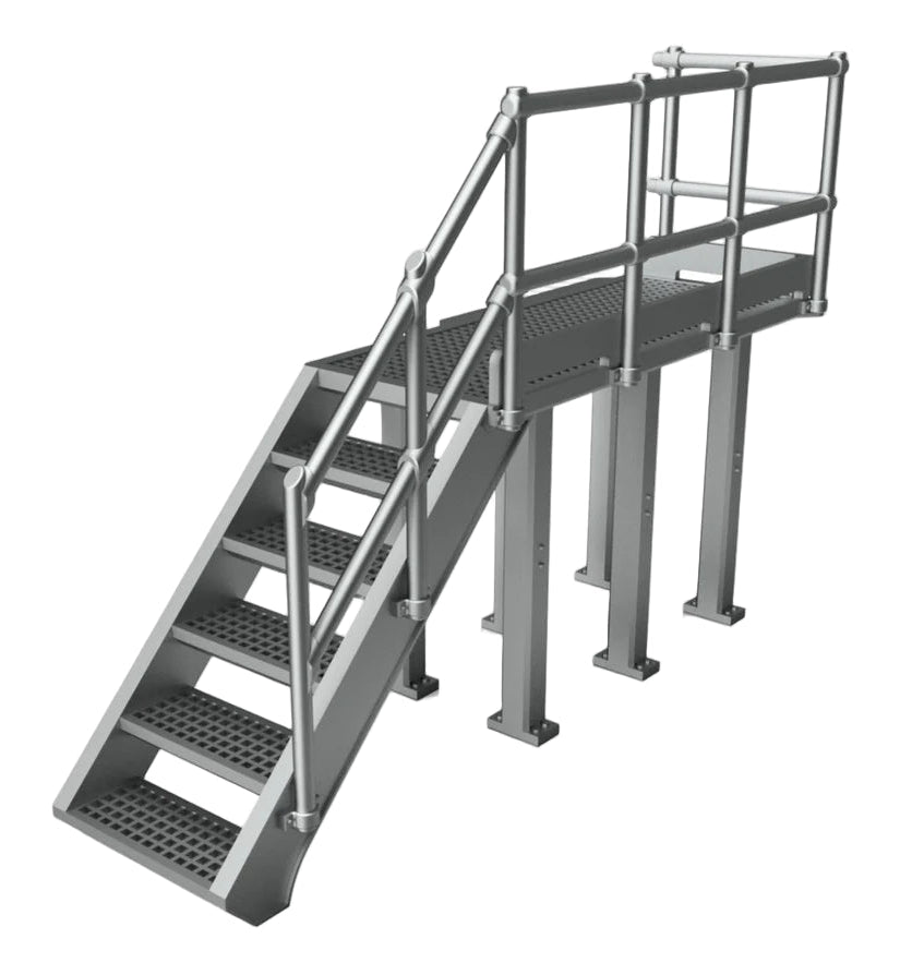 N Gauge Access Platform (V1.5) (Pack of 2) - Unpainted Model Kit