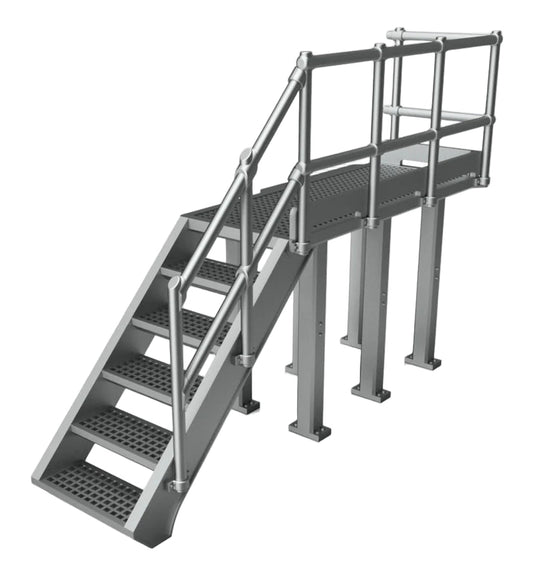 N Gauge Access Platform (V1.5) (Pack of 2) - Unpainted Model Kit