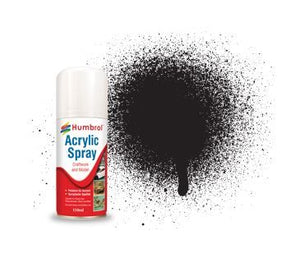 Black Matt - 150ml Acrylic Spray Paint