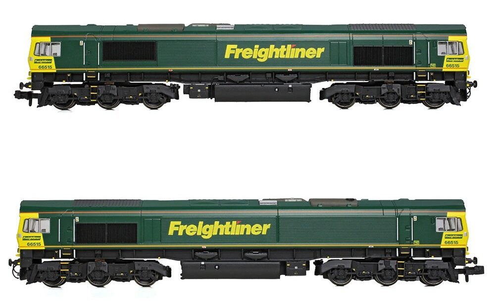 371-385A Class 66/5 66515 Freightliner Green Diesel Locomotive