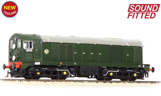 371-030BSF Class 20/0 Disc Headcode & Tablet Catcher Recess D8102 BR Green (Roundel) Diesel Locomotive - DCC Sound