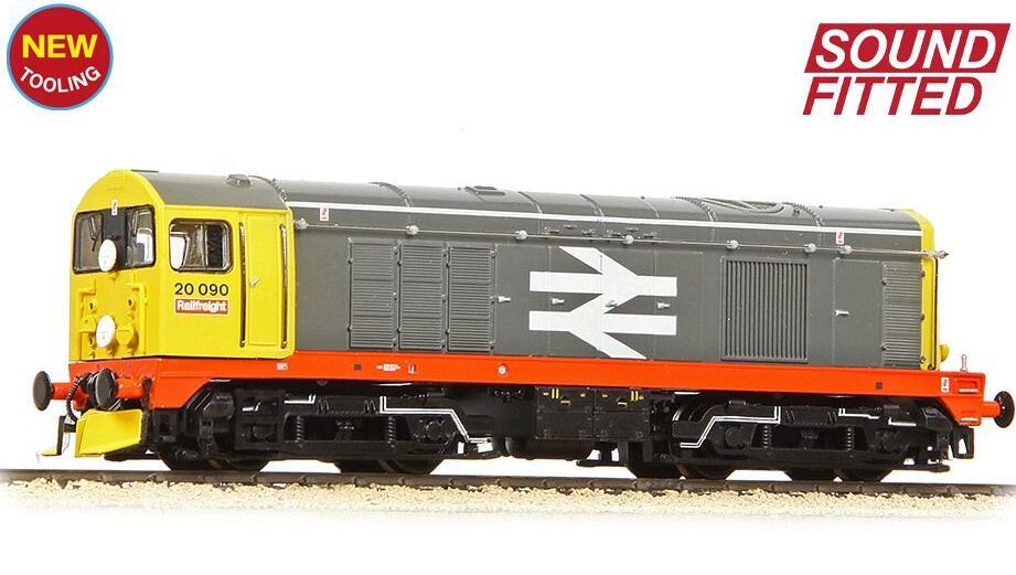 371-039SF Class 20/0 Disc Headcode 20090 BR Railfreight (Red Stripe) Diesel Locomotive - DCC Sound
