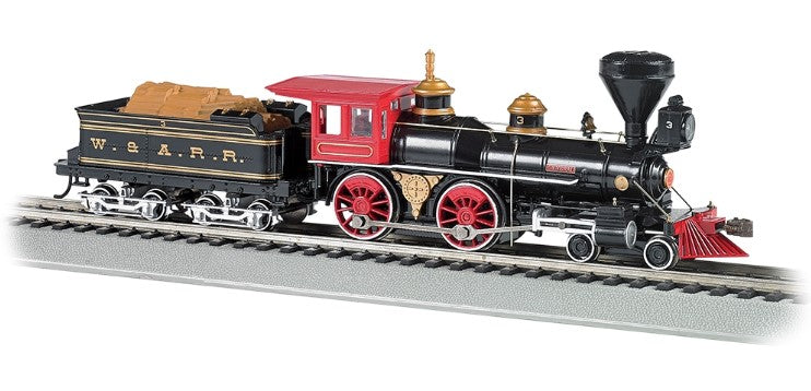 4-4-0 American - W&ARR 'The General' Steam Locomotive with Wood Load