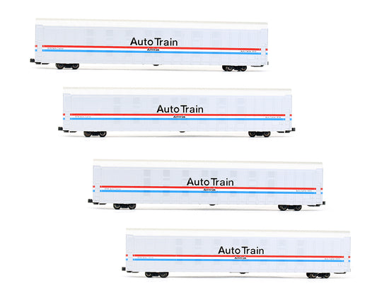 Pre-Owned Amtrak Auto Trailer 4 Car Set