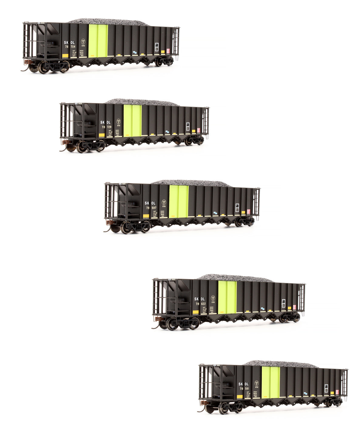 Pre-Owned ATH98339 Set Of 5 SKOL Ortner 5-Bay Rapid Discharge Hoppers