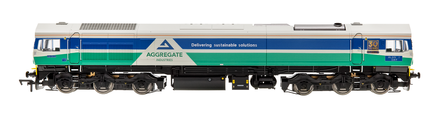 Class 59 Aggregate Industries 59002 Alan J Day Diesel Locomotive - DCC Fitted