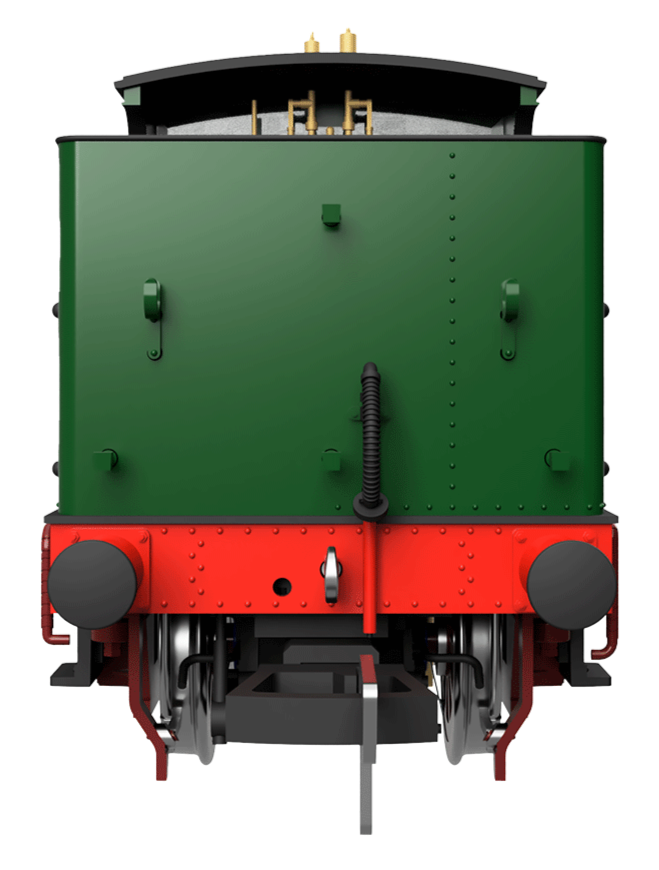 GWR 517 Class 0-4-2 202 Lined G.W Green Red Frames Steam Locomotive