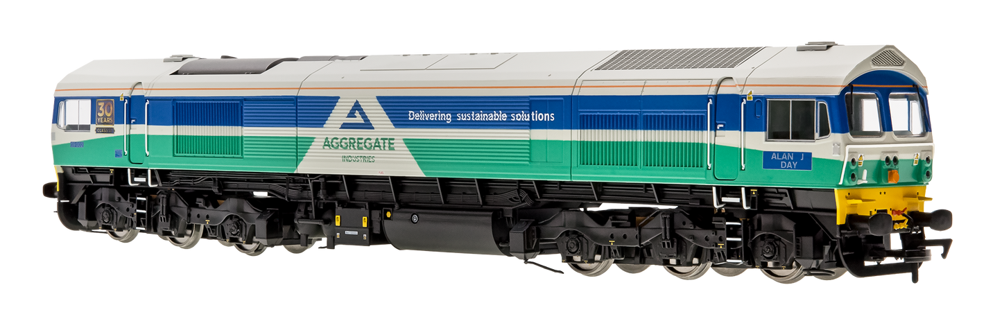 Class 59 Aggregate Industries 59002 Alan J Day Diesel Locomotive - DCC Sound & Smoke Fitted