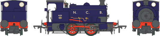 4S-024-014S Hawthorn Leslie 0-4-0ST Lined Dark Blue NCB No 25 Steam Tank Locomotive - DCC Sound