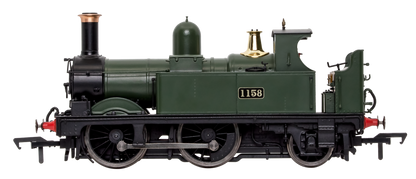 GWR 517 Class 0-4-2 1158 G.W. Green Steam Locomotive - DCC Sound
