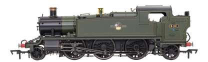 Large Prairie 5101 Lined BR Green Late Crest Steam Locomotive - DCC Fitted