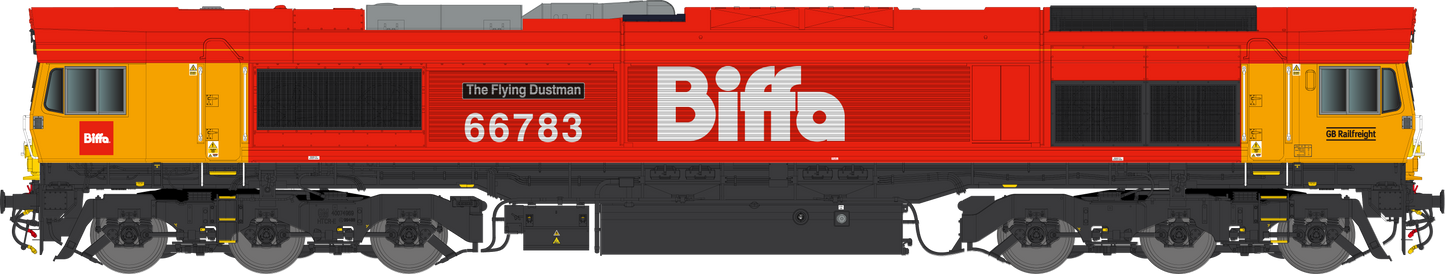 Class 66 783 GBRF Biffa 'The Flying Dustman' Diesel Locomotive - DCC Sound