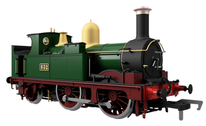 GWR 517 Class 0-4-2 1158 G.W. Green Steam Locomotive - DCC Sound