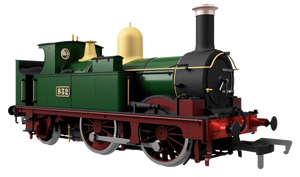 GWR 517 Class 0-4-2 539 Lined G.W Green Red Frames Steam Locomotive