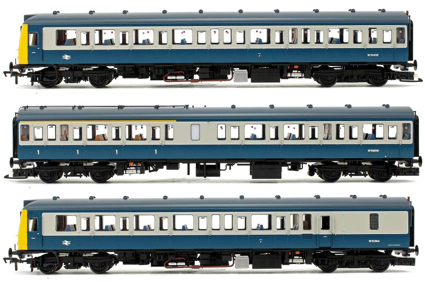 Pre-Owned 35-501 Class 117 3-Car DMU BR Blue & Grey