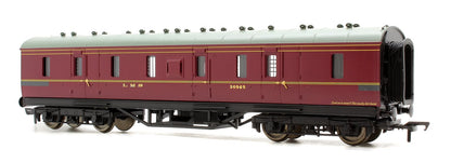 Pre-Owned 50' Parcels Van Full Brake Coach LMS Crimson No.30965