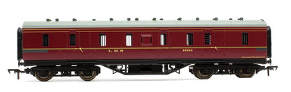 Pre-Owned 50' Parcels Van Full Brake Coach LMS Crimson No.30965