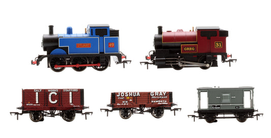 Pre-Owned 30-040 DCC Digital starter train set with 2 small steam locos and 3 wagons