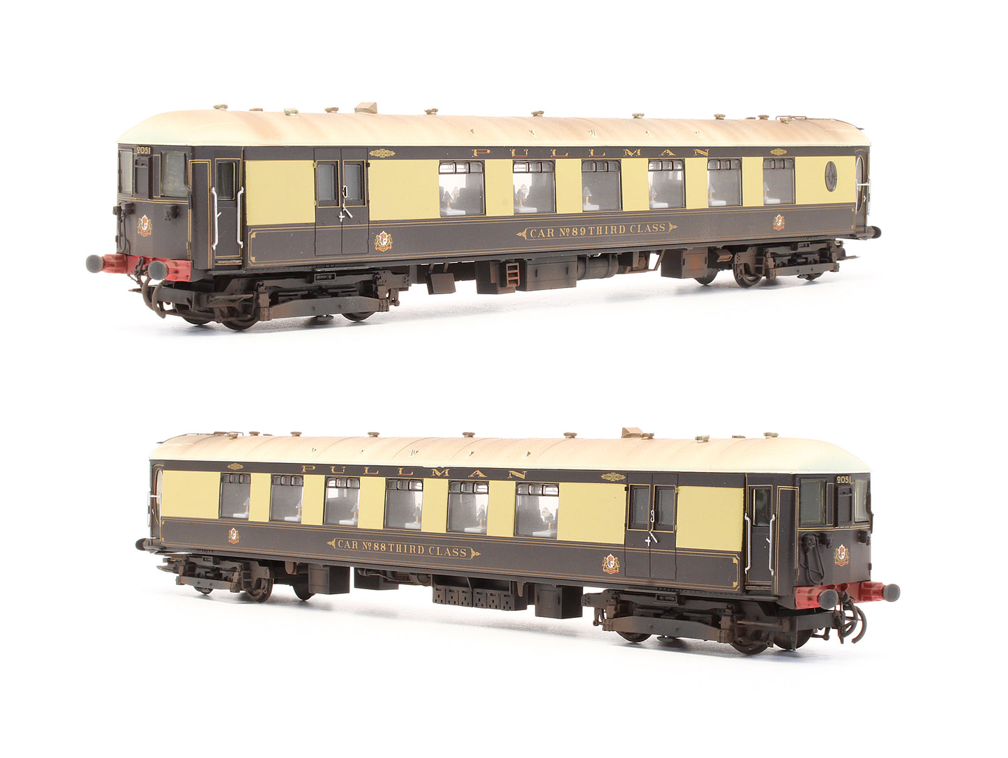 Pre-Owned R2987 'Brighton Belle' Driving Motor Brake 3rd No.89 & No.88 (1934) 2-Car Train Pack -  Custom Weathered