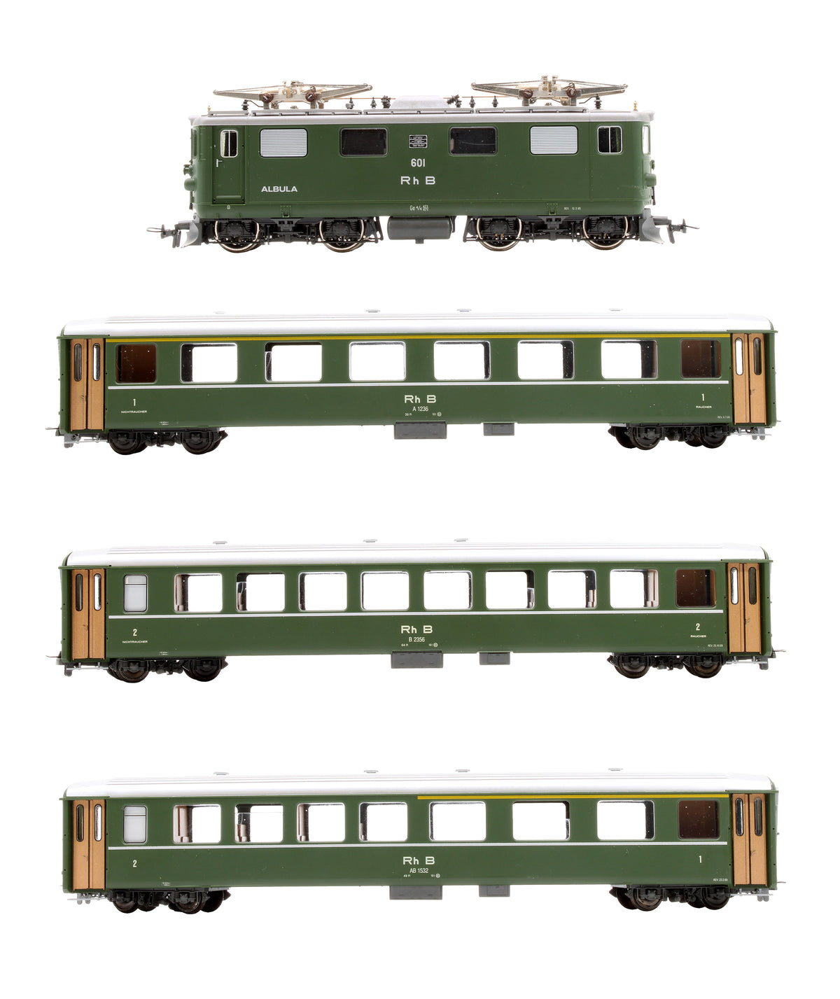 Pre-Owned 7215 100 Express Train Set Of The Rhaetian Railway