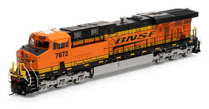 HO ES44DC BNSF #7672 Diesel Locomotive - DCC Sound