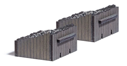 BUS1395 2 wooden buffer stops