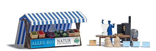BUS1823 Organic Vegetables & Smoked Fish Market stalls