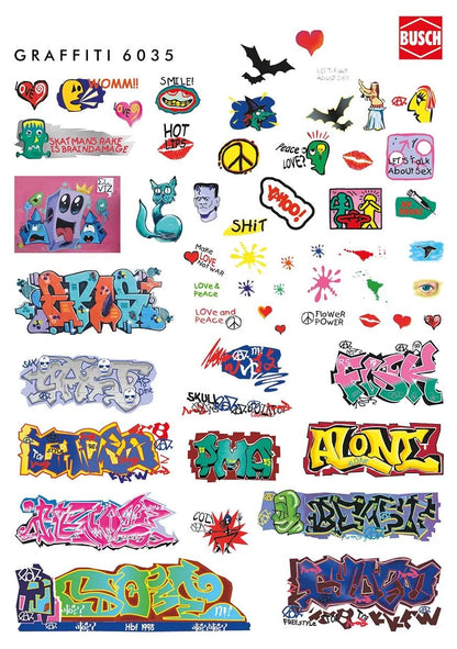 BUS6035 Graffiti decals