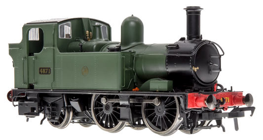 4S-006-003D 48XX Class 0-4-2 4871 Green Shirt Button Steam Locomotive - DCC Fitted