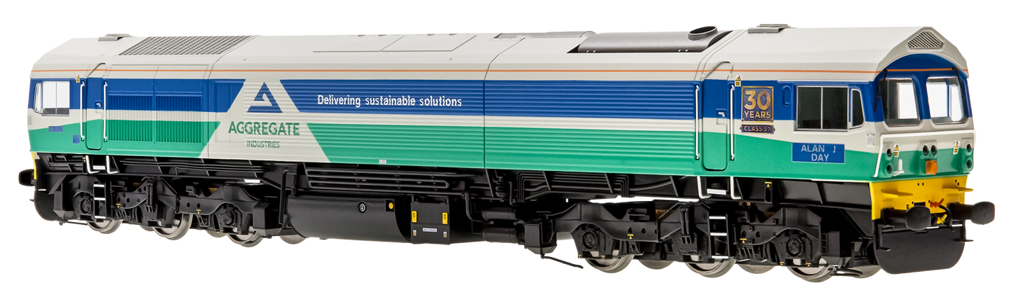 Class 59 Aggregate Industries 59002 Alan J Day Diesel Locomotive - DCC Sound