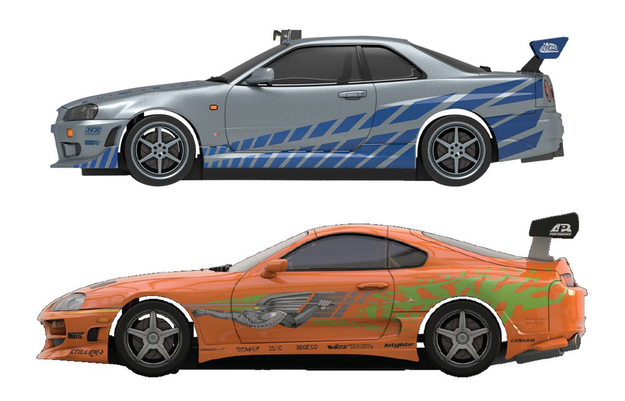 Scalextric Fast and Furious - 25 Years - Supra vs R34